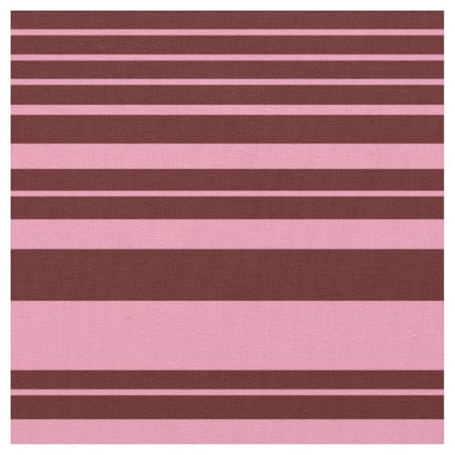 Burgundy och rosa randigt mönster  tyg (Närbild)