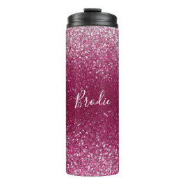 Burgundy och Silver Glitter