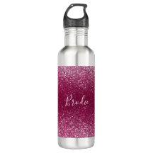 Burgundy och Silver Glitter