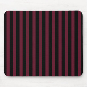 Burgundy och svart rand musmatta