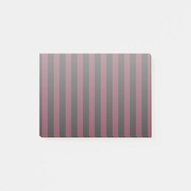 Burgundy och svart rand post-it block (Framsida)