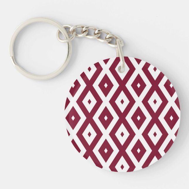 Burgundy och vit diamant mönster (Framsidan)