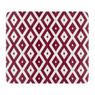 Burgundy och vit diamant mönster