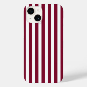 Burgundy och white candy rand