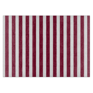 Burgundy och white candy rand