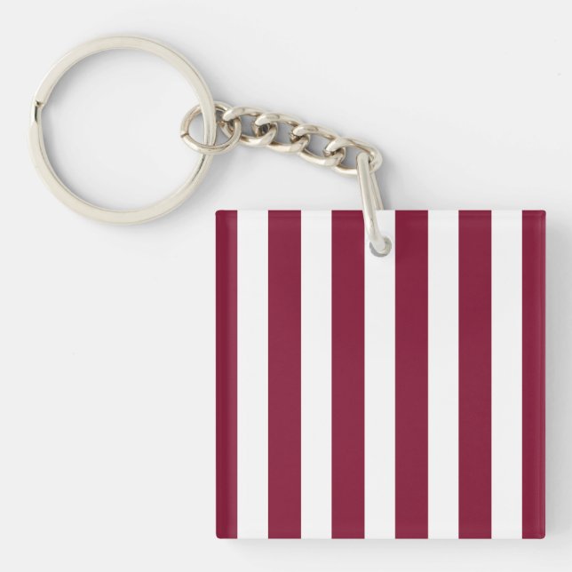 Burgundy och white candy rand (Framsidan)