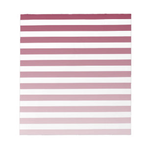 Burgundy och white candy rand anteckningsblock