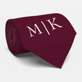Burgundy och White | Modern Monogram Slips