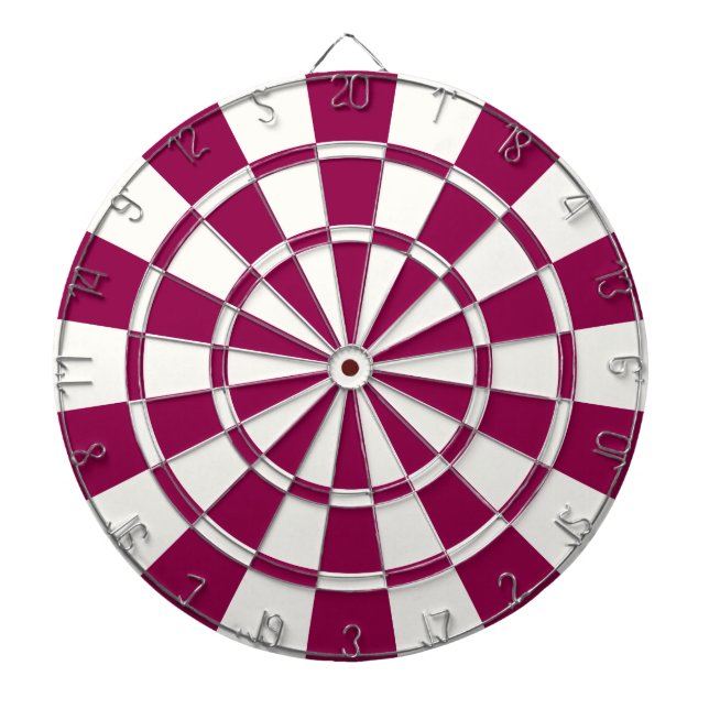 Burgundy och White Piltavla (Framsidan)