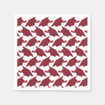 Burgundy och White Student