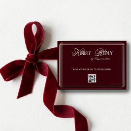 Burgundy Old Money Wedding OSA Kort