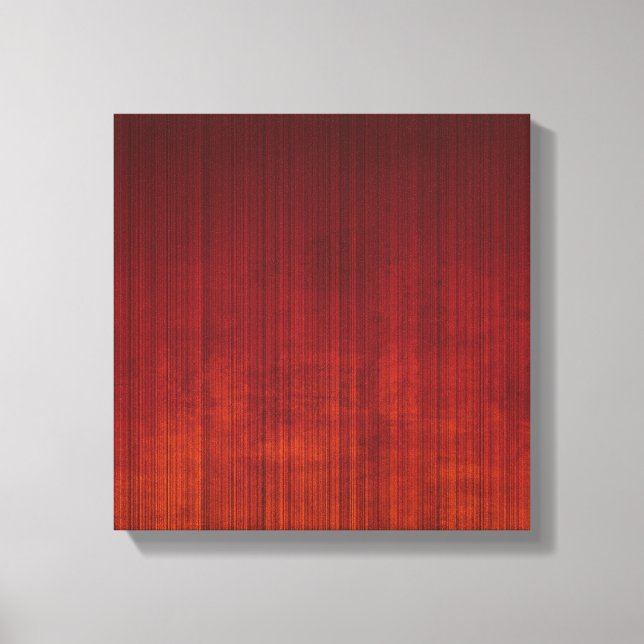 Burgundy Orange Red stripe-Abstrakt Canvastryck (Framsida)