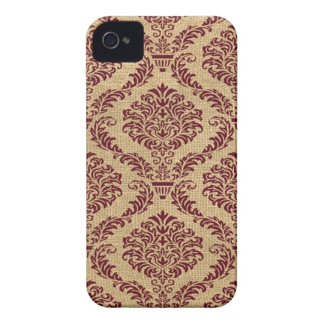 Burgundy Parisian Moods Damask (Baksidan)