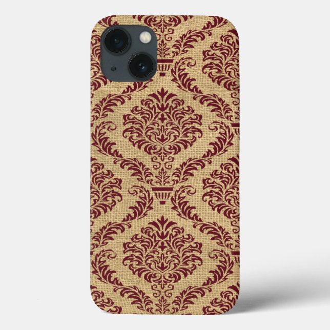 Burgundy Parisian Moods Damask (Baksida)