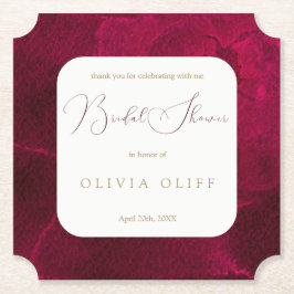 Burgundy Passion Möhippa Underlägg Papper