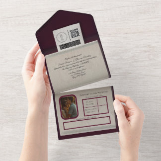 Burgundy Passport Stil