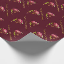 Burgundy Poinsettias Jul Papprare