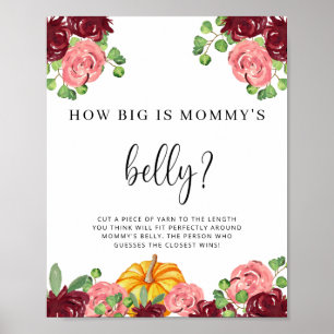 Burgundy pumpa hur stort är mamma-belly-spelet poster