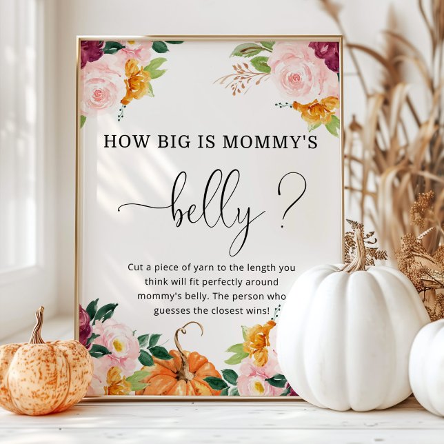 Burgundy pumpa hur stort är mamma-belly-spelet poster (Skapare uppladdad)