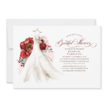 Burgundy Red and Rosa Blommigt Dress Möhippa