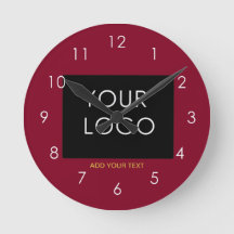 Burgundy Red Anpassade Business Lägg till din Logo