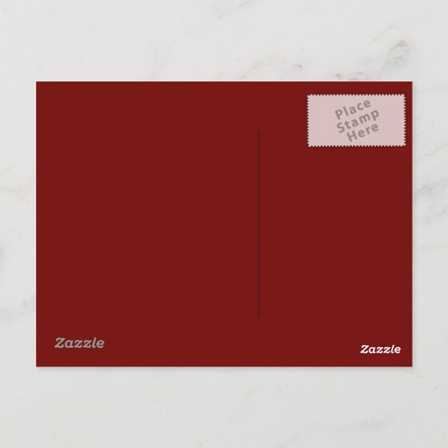 Burgundy Red-bakgrund på vykort (Baksida)
