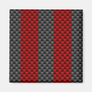 Burgundy Red Carbon Fiber like Tävla Rand Magnet