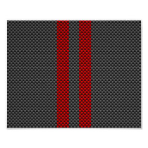 Burgundy Red Carbon Fiber Stil Rand Decor Fototryck