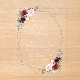 Burgundy Red Flowers, Pink Flowers, Bridal Shower