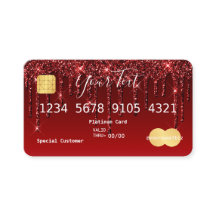 Burgundy Red Glitter Kredit