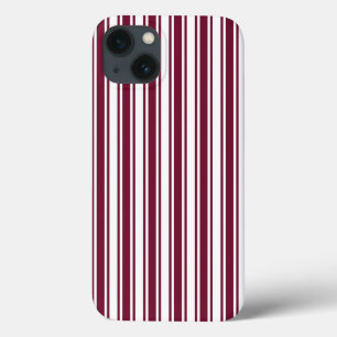 Burgundy red och white candy rand Fodral-Mate iPh