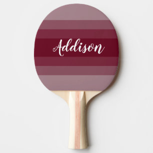 Burgundy Red Ombre Stiped Pingisracket