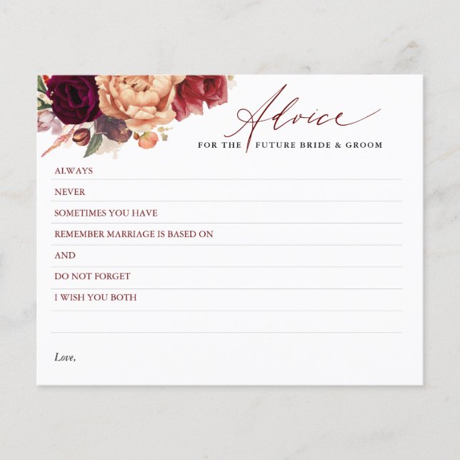 Burgundy Red Orange Fall Flowers Adapter (Framsida)