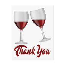 Burgundy Red Tack Vin / champagneglas