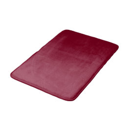 Burgundy Red Velvet Modern Trendig Badrumsmatta