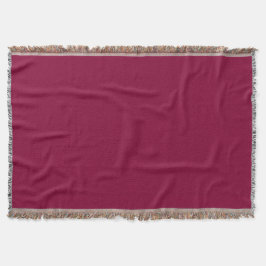 Burgundy Red Violet Throw Blankett Mysfilt