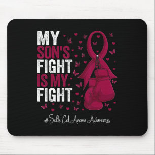 Burgundy Ribbon Son Sickle Cell Anemia Awareness Musmatta