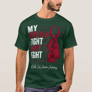 Burgundy Ribbon Svärmor Fighter Sickle Cell T Shirt