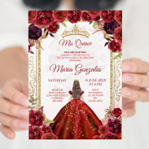 Burgundy Ro & Dress Girl Charra Mis Quince