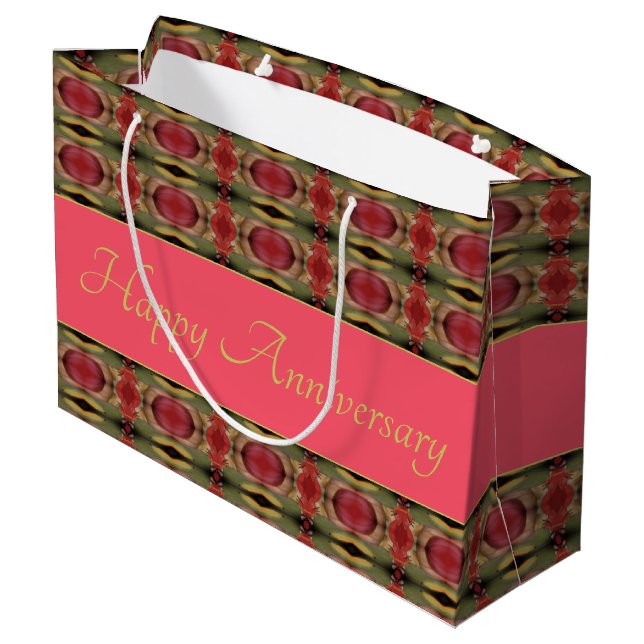 Burgundy Ro Grönt och Golden-årsdagen (Baksidan Vinklad)