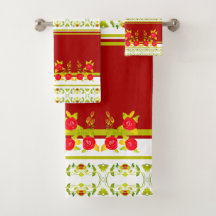 Burgundy Ro mönstrad design