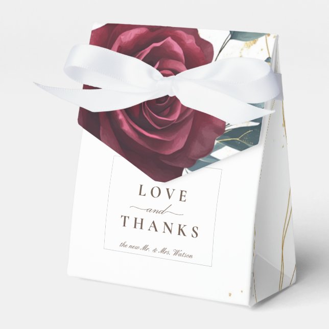 Burgundy Ro Presentaskar (Framsidan Sidan)