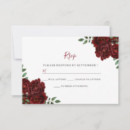 Burgundy Ro Romantic Bröllop OSA