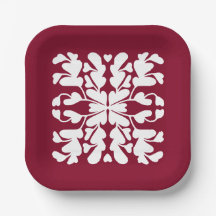 Burgundy röd deco