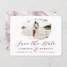 Burgundy Romantic Brushed Ram med Photo