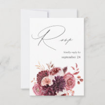 Burgundy & Rosa Blommigt 8A w Meal OSA