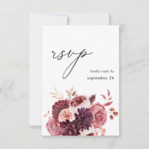 Burgundy & Rosa Blommigt 8B w OSA