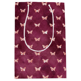 Burgundy Rosa Butterflies