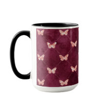 Burgundy Rosa Butterflies