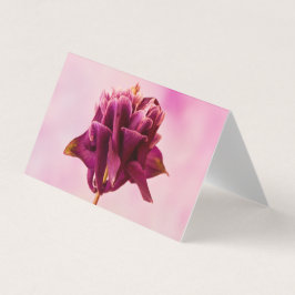 Burgundy Rosa Columbine Card Kort